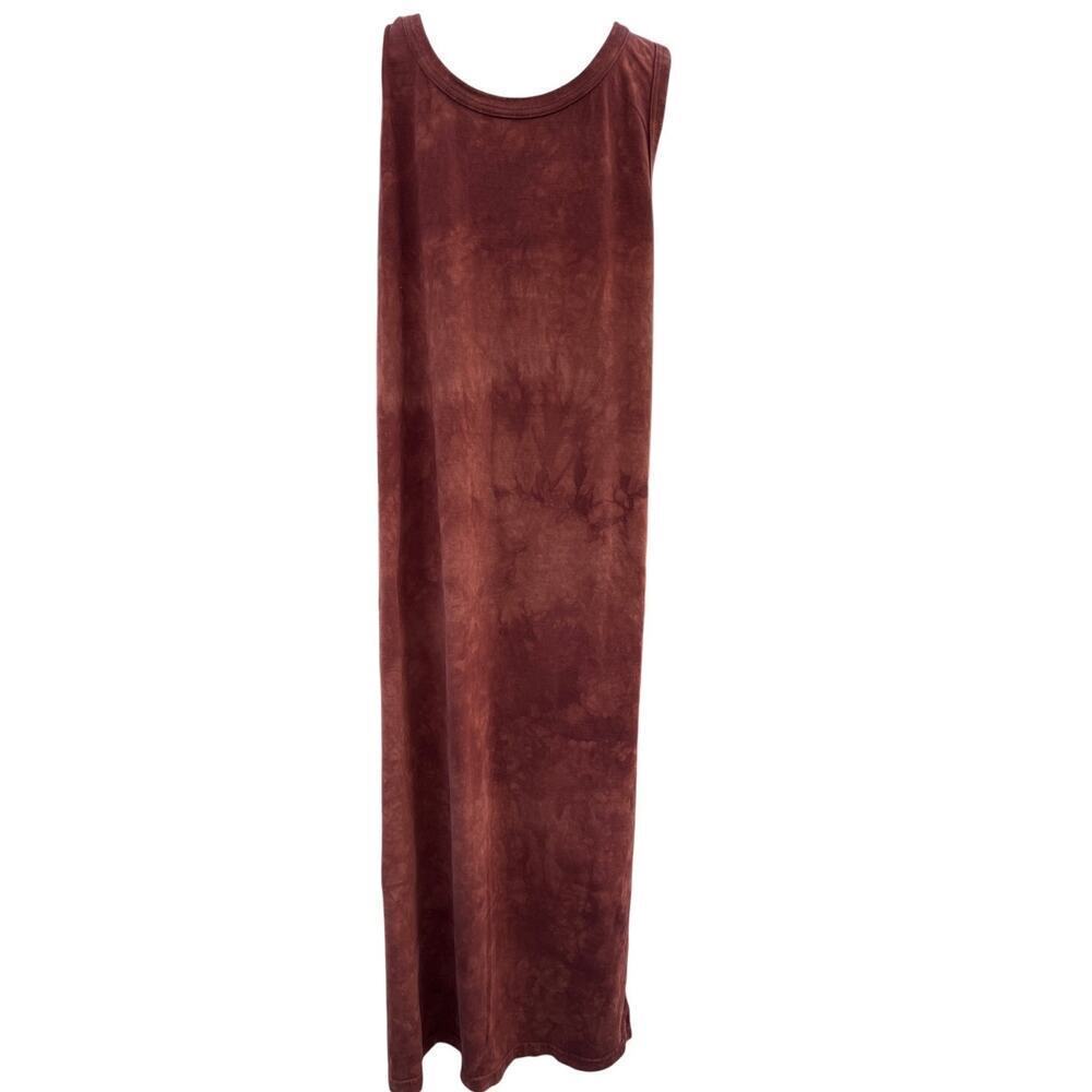 The Mountain Vintage 1998 Baby Gorilla Maxi Dress 2XL Brown Tie Dye Sleeveless - Picture 4 of 9